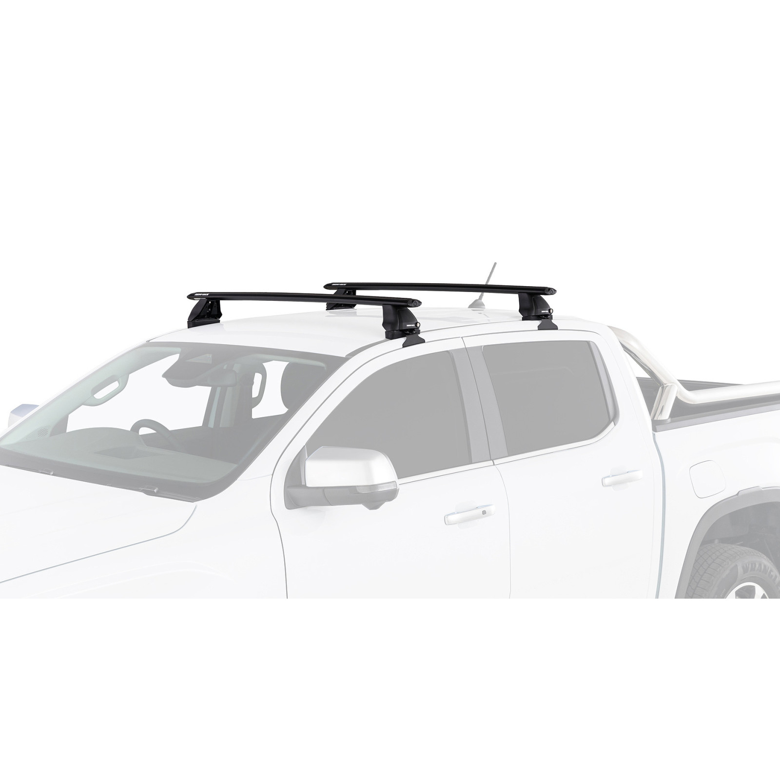 Kit 2 barres de toit noires RHINO-RACK Vortex 2500 • JC-01533 