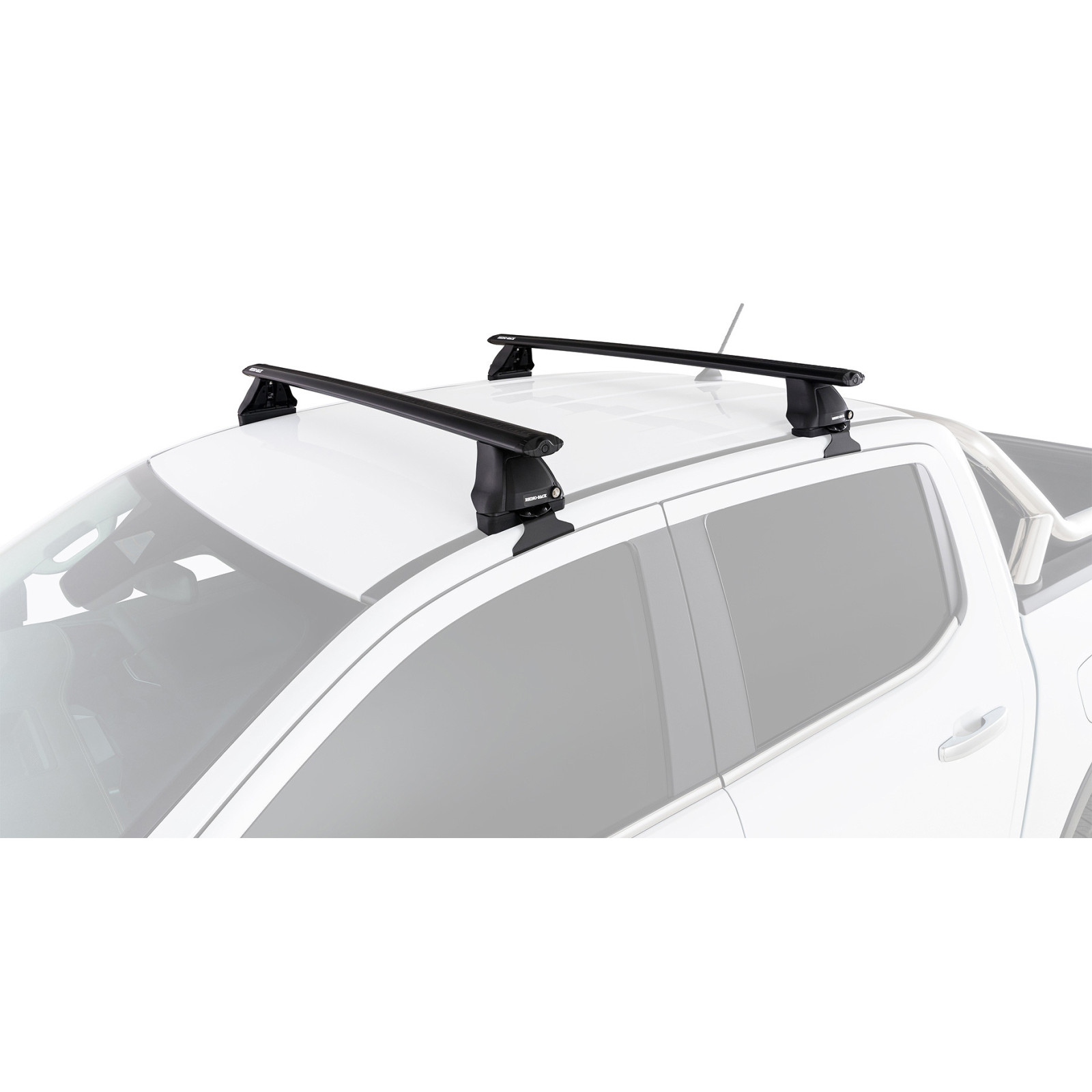 Kit 2 barres de toit noires RHINO-RACK Vortex 2500 • JC-01533 