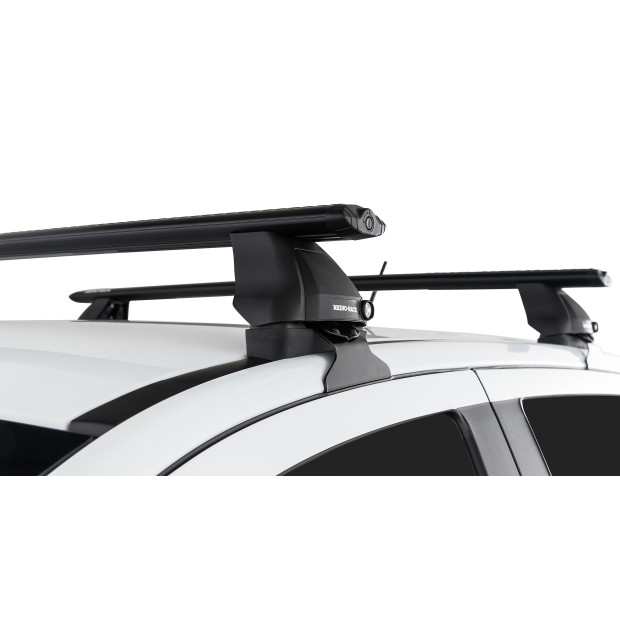 Kit 2 barres de toit noires RHINO-RACK Vortex 2500 • JC-01533 
