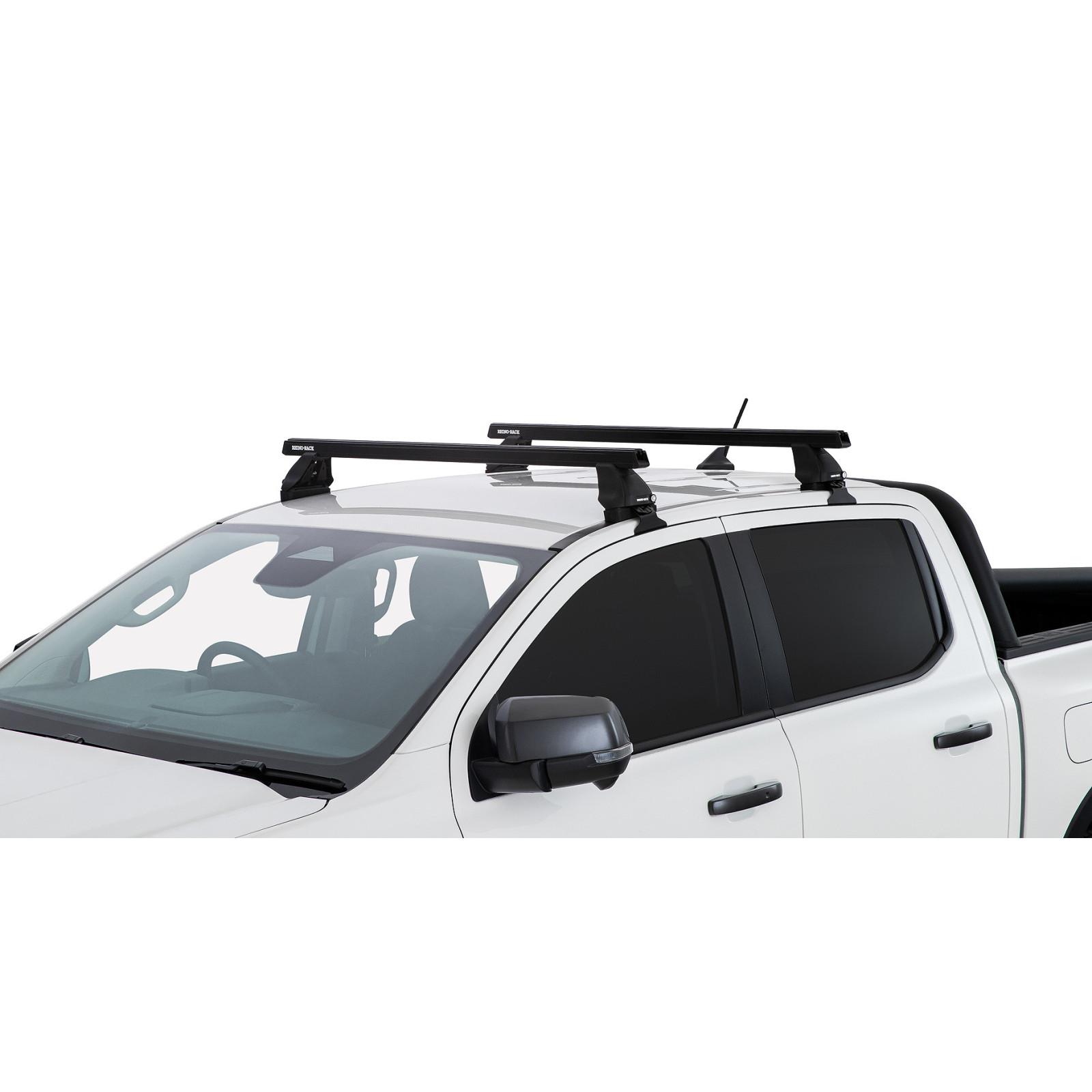 Kit 2 barres de toit noires RHINO-RACK Heavy Duty 2500 • JC-01544 