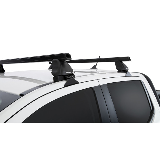 Kit 2 barres de toit noires RHINO-RACK Heavy Duty 2500 • JC-01544 