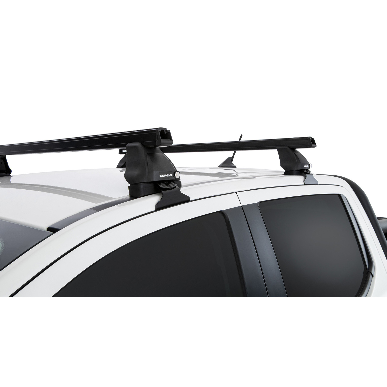 Kit 2 barres de toit noires RHINO-RACK Heavy Duty 2500 • JC-01544 