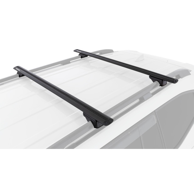 Kit 2 barres de toit noires RHINO-RACK Vortex RX • JC-01549 