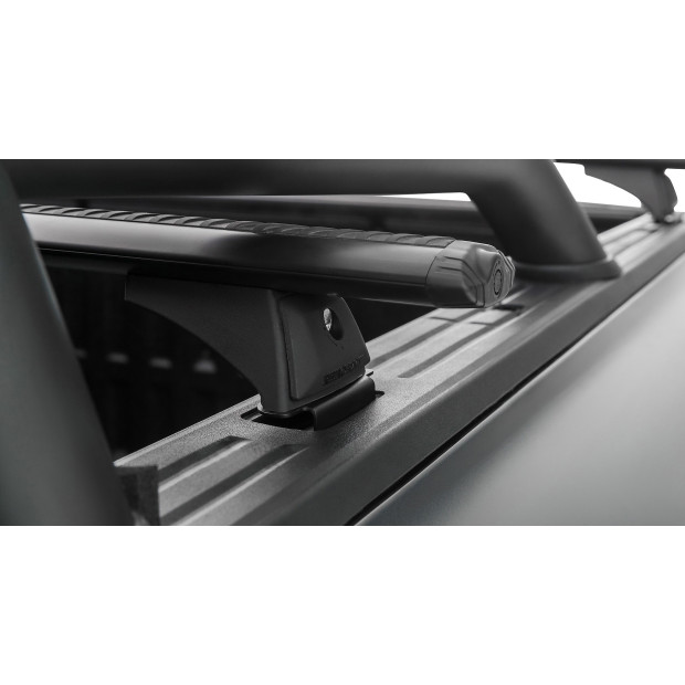 Kit 2 barres de toit noires RHINO-RACK Vortex RCH • JC-01571 