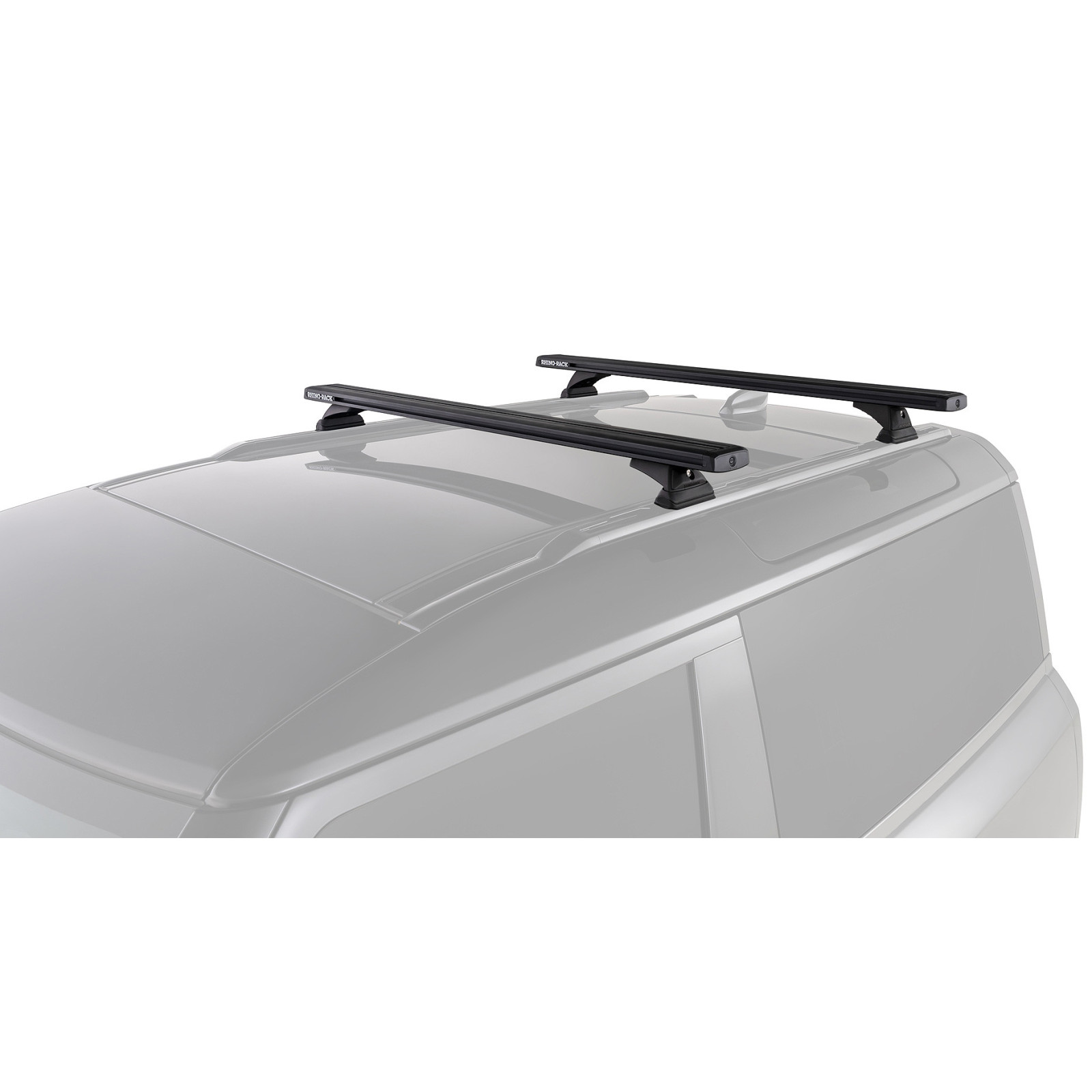 Kit 2 barres de toit noires RHINO-RACK Reconn-deck RCL RCH • JC-01593 