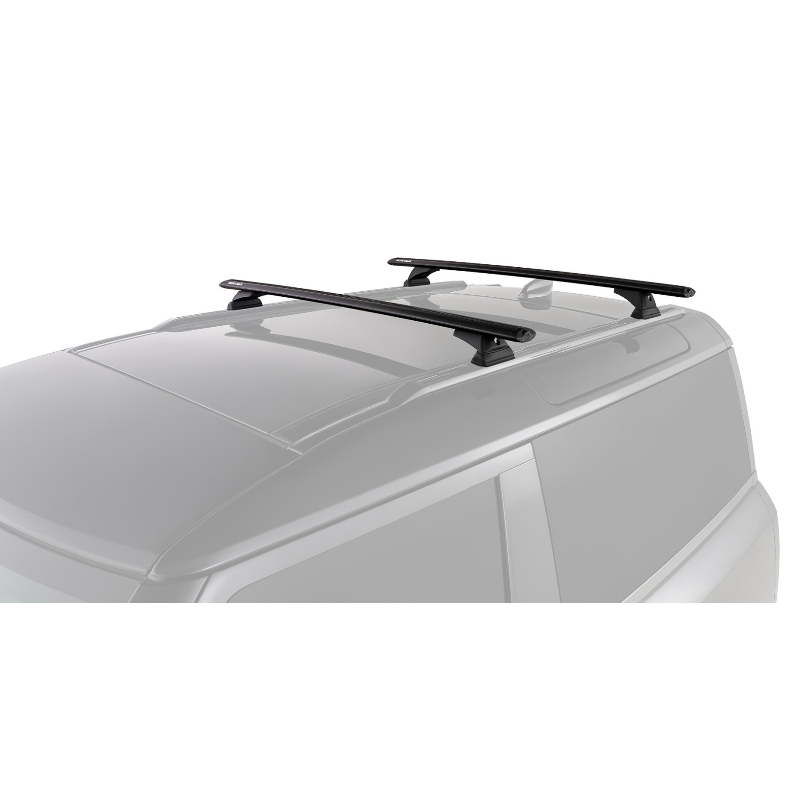 Kit 2 barres de toit noires RHINO-RACK Vortex RCH RCL • JC-01594 