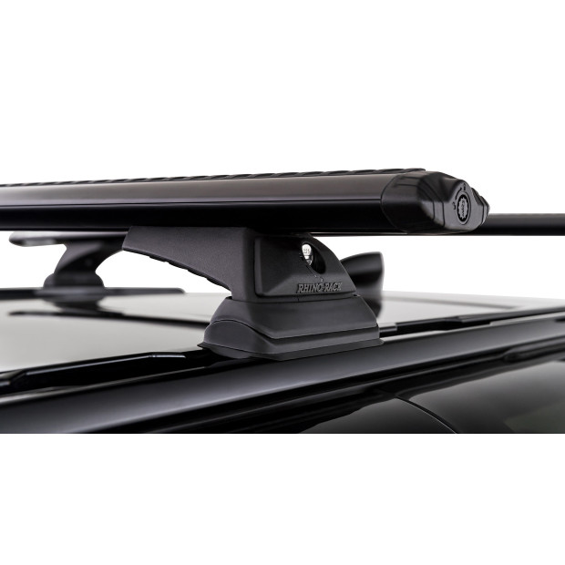 Kit 2 barres de toit noires RHINO-RACK Vortex RCH RCL • JC-01594 