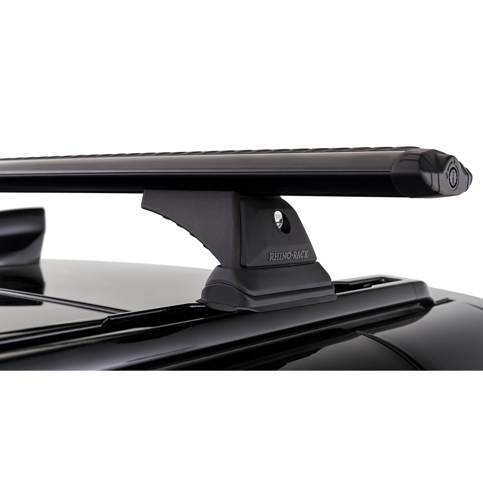 Kit 2 barres de toit noires RHINO-RACK Vortex RCH RCL • JC-01594 