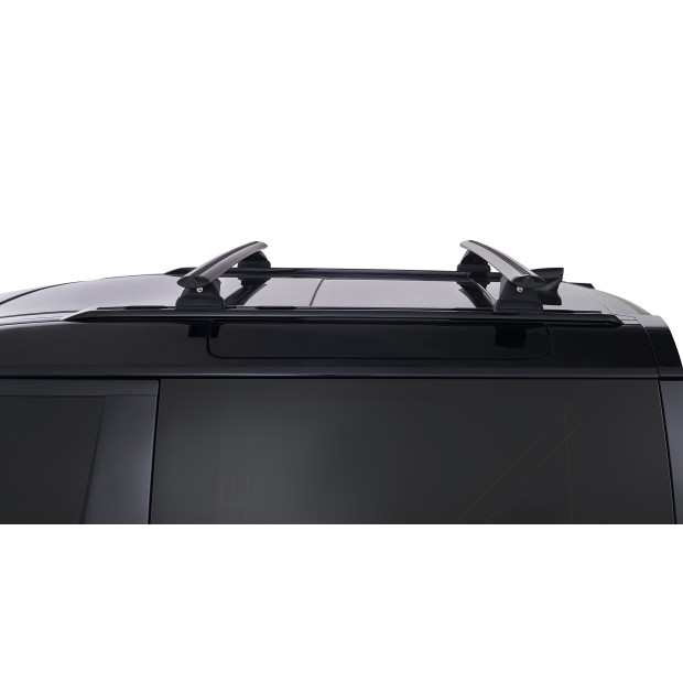 Kit 2 barres de toit noires RHINO-RACK Vortex RCH RCL • JC-01594 