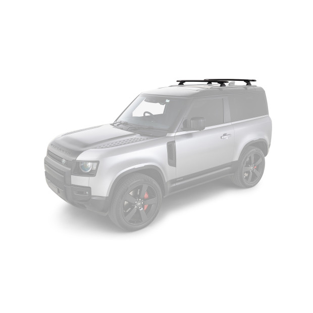 Kit 2 barres de toit noires RHINO-RACK Vortex RCH RCL • JC-01594 