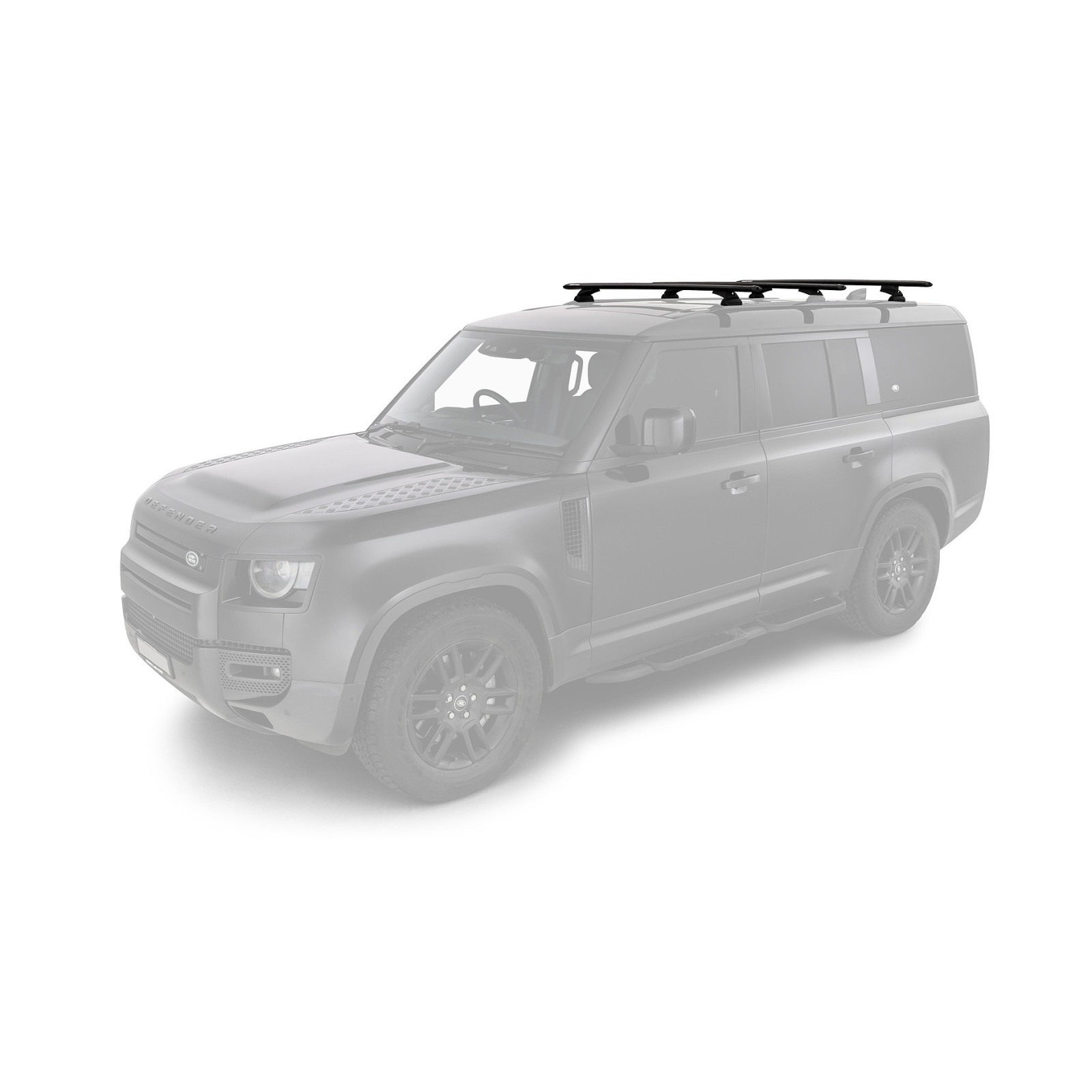 Kit 3 barres de toit noires RHINO-RACK Vortex RCL • JC-01926 