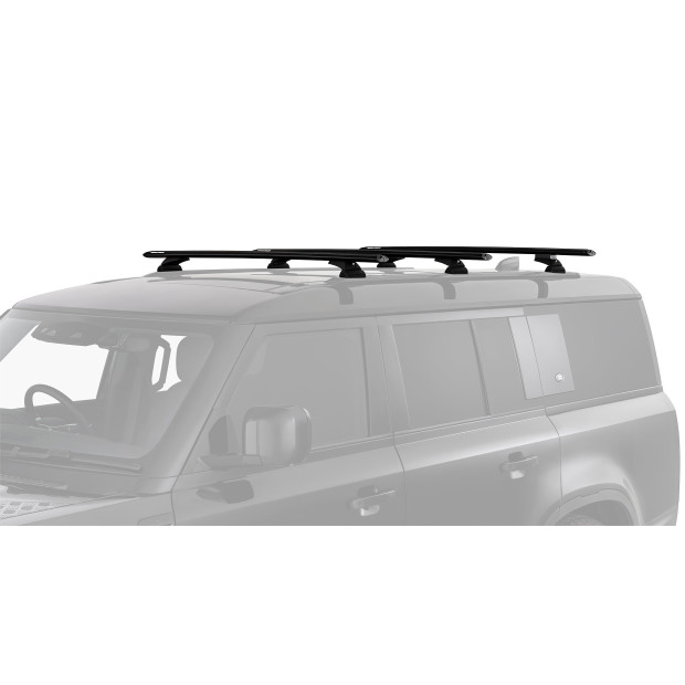 Kit 3 barres de toit noires RHINO-RACK Vortex RCL • JC-01926 