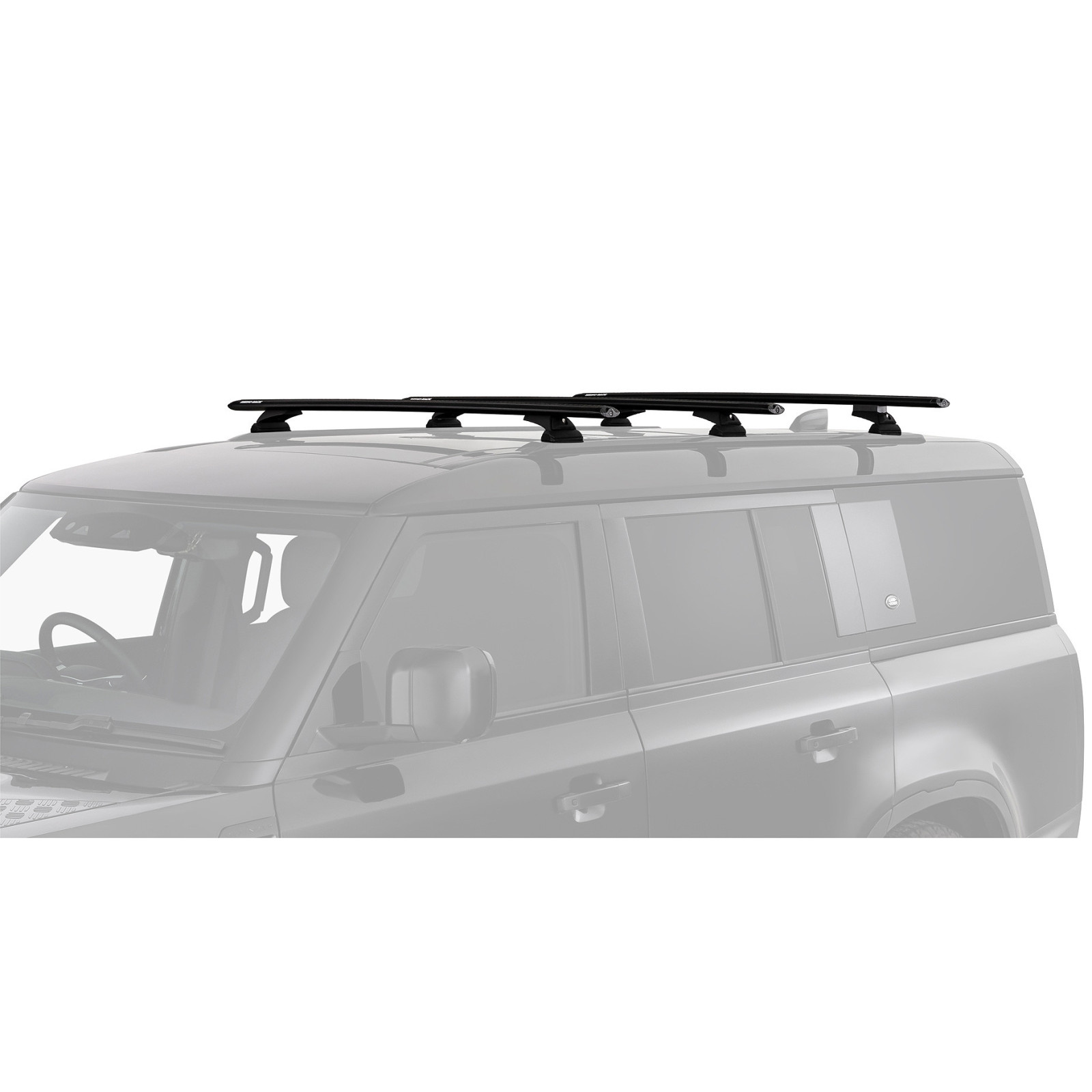 Kit 3 barres de toit noires RHINO-RACK Vortex RCL • JC-01926 