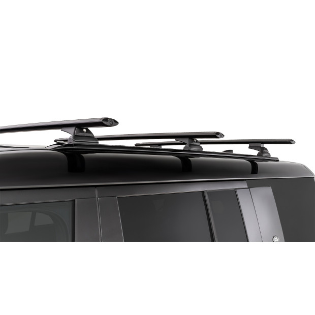 Kit 3 barres de toit noires RHINO-RACK Vortex RCL • JC-01926 