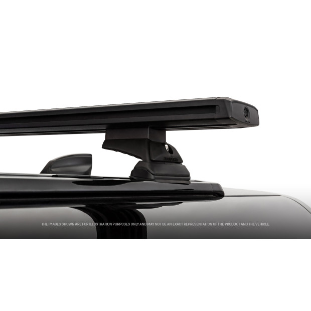 Kit 3 barres de toit noires RHINO-RACK Reconn-deck RCL • JC-01927 