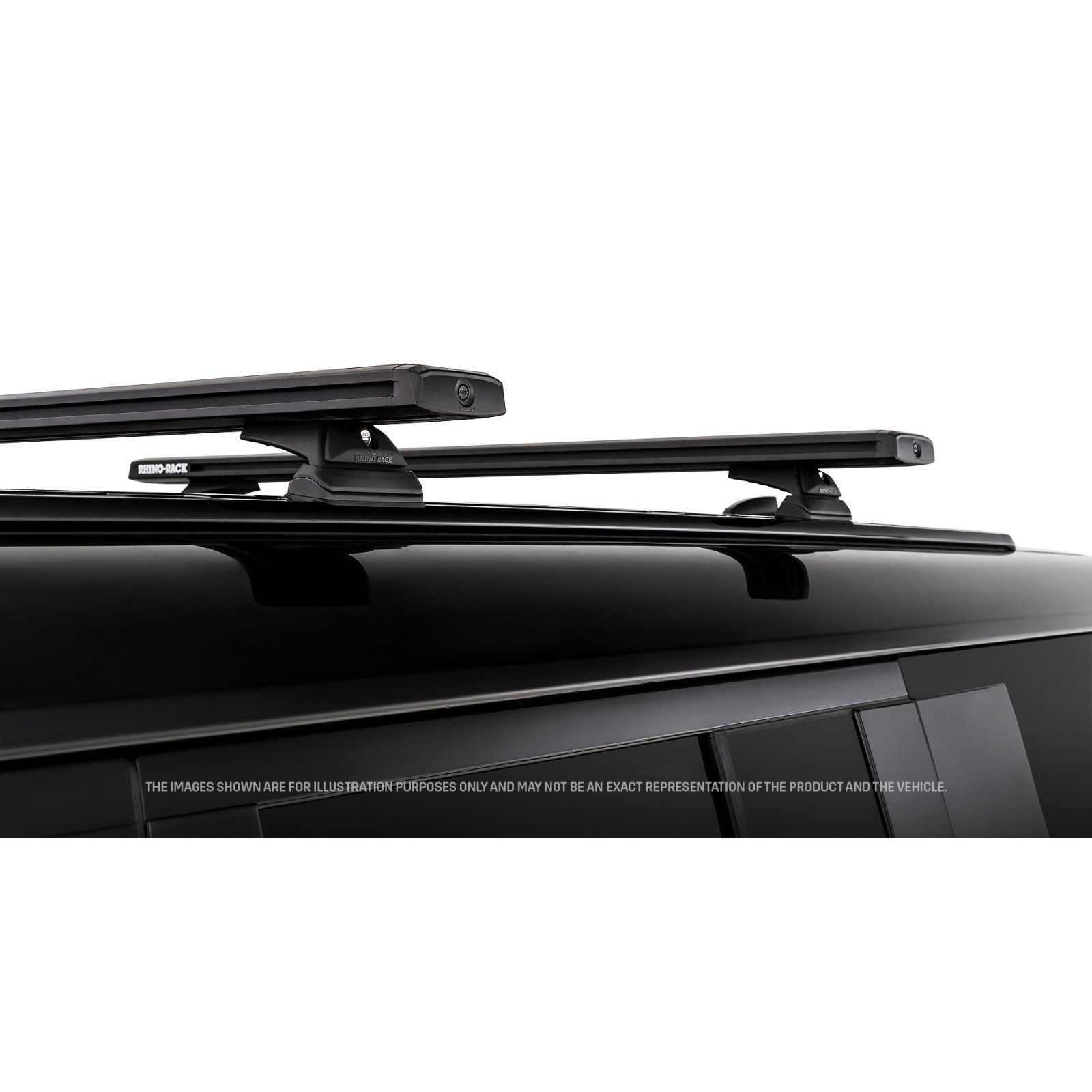 Kit 2 barres de toit noires RHINO-RACK Reconn-deck RCL • JC-01932 