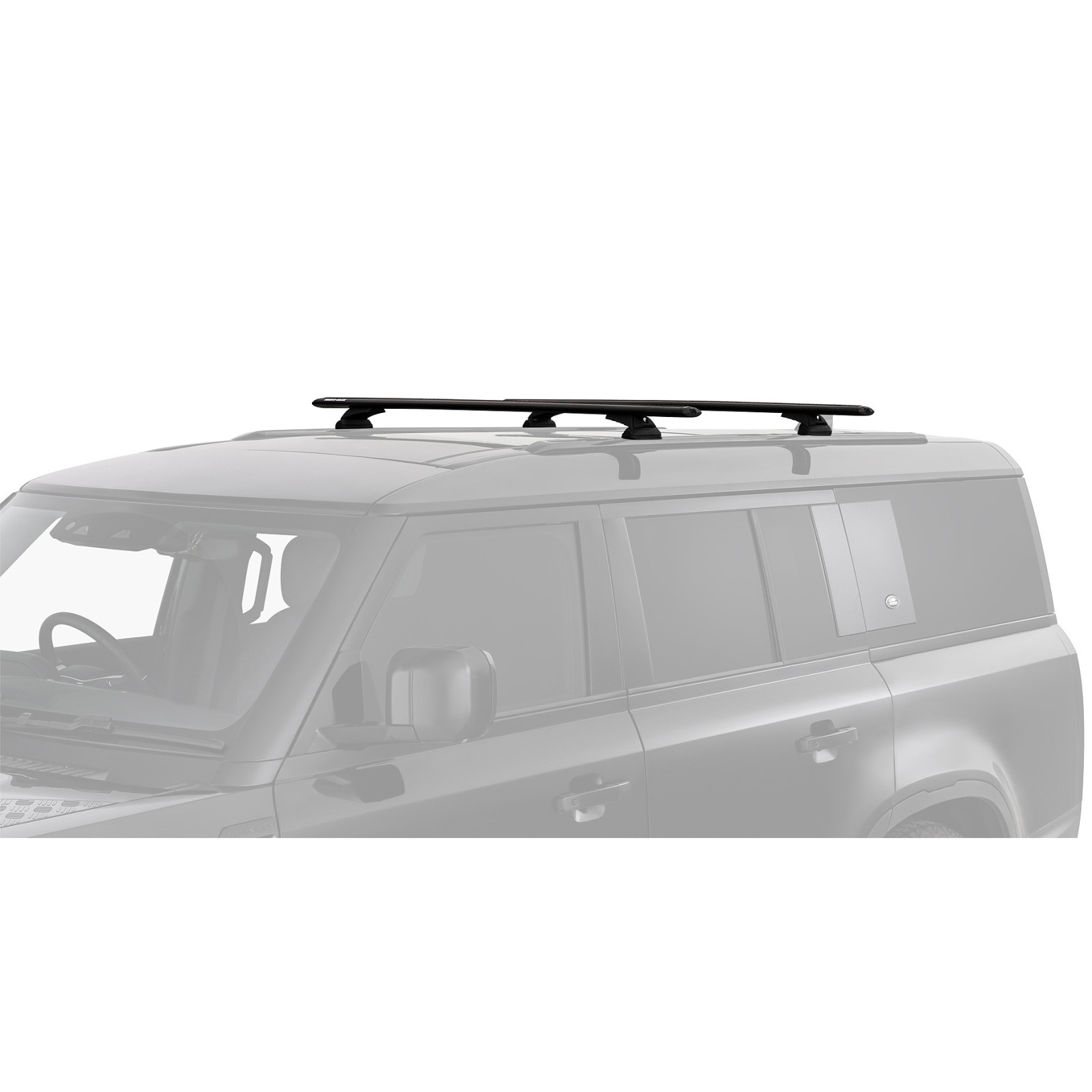 Kit 2 barres de toit noires RHINO-RACK Vortex RCL • JC-01933 