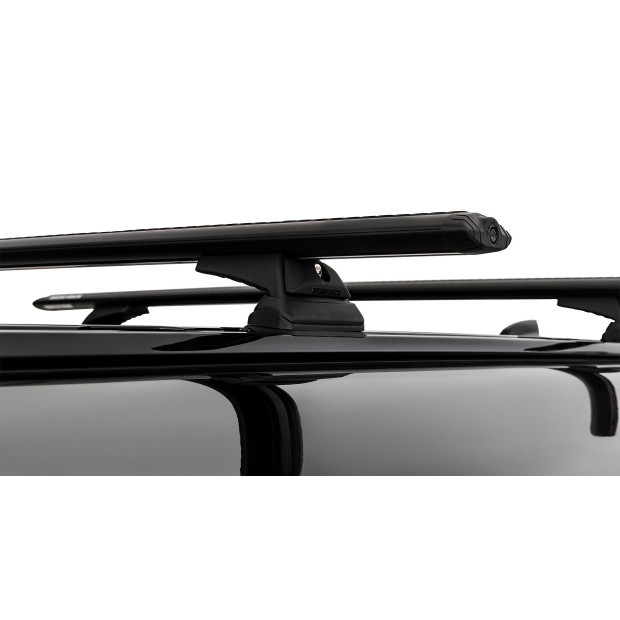 Kit 2 barres de toit noires RHINO-RACK Vortex RCL • JC-01933 