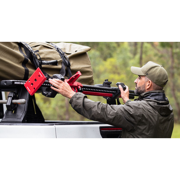 Supports de montage STOW iT Utility Holder Large (x2) RHINO-RACK pour cric HI-LIFT, pelles, haches, cannes à pêche ... 