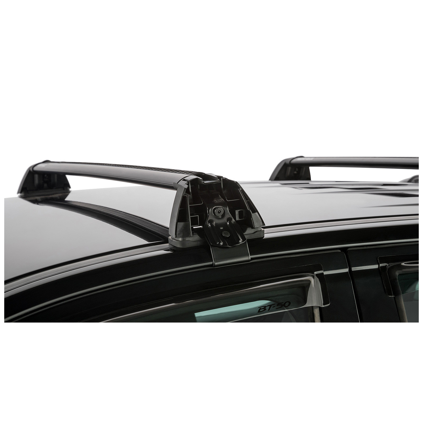 Kit 2 barres de toit noires RHINO-RACK Vortex ROC25 Flush • RV0321B 