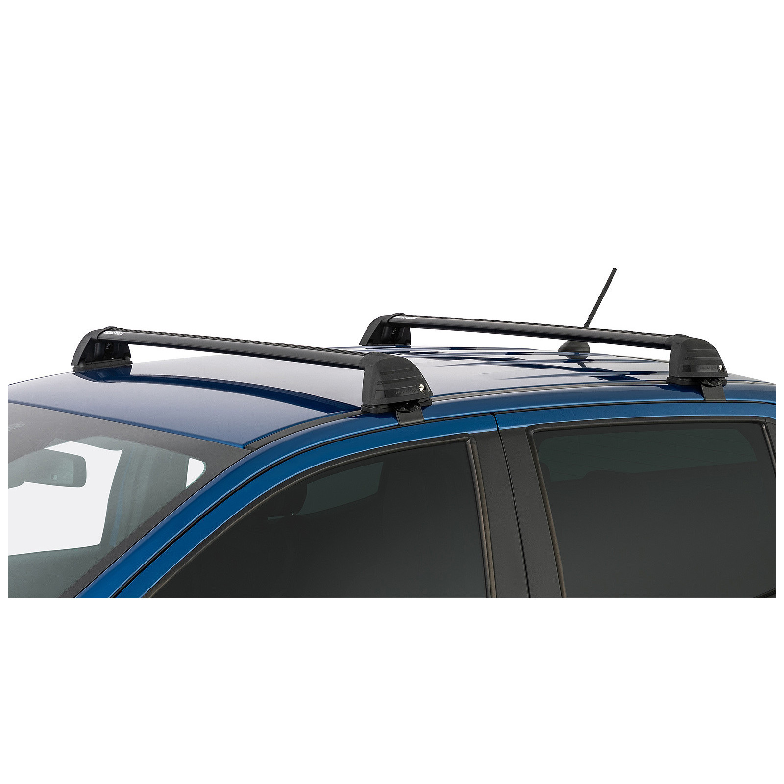 Kit 2 barres de toit noires RHINO-RACK Vortex ROC25 Flush • RV0321B 