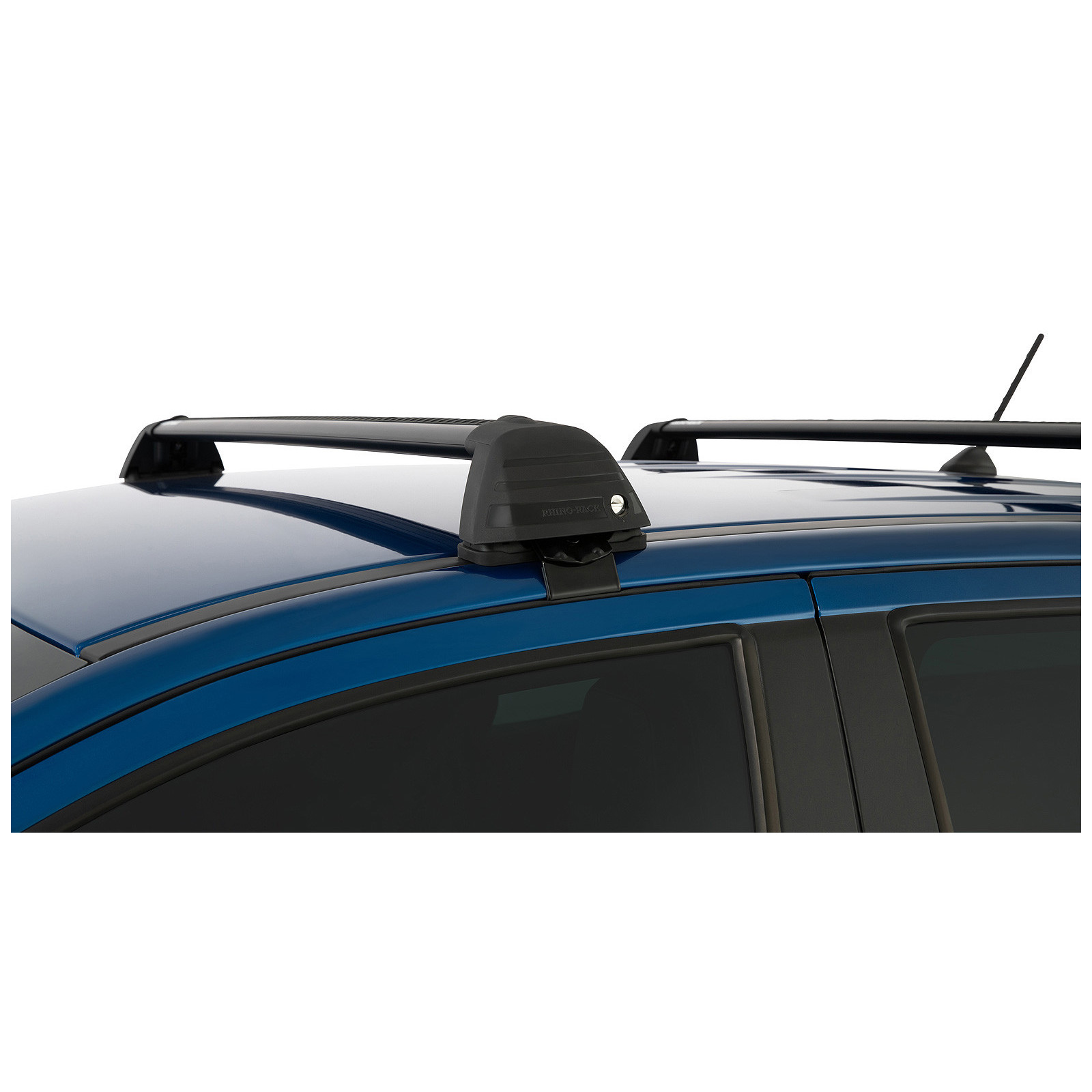 Kit 2 barres de toit noires RHINO-RACK Vortex ROC25 Flush • RV0321B 