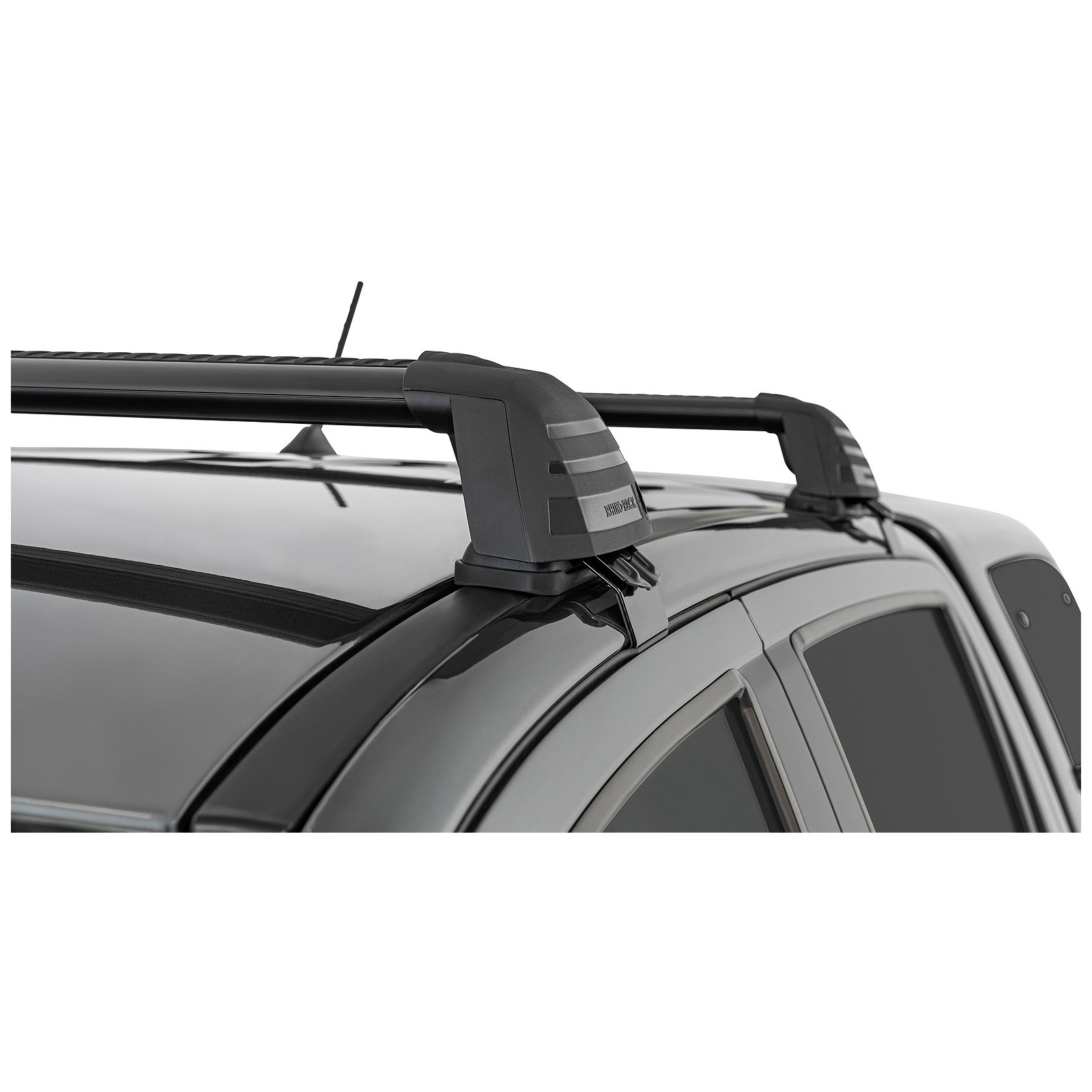 Kit 2 barres de toit noires RHINO-RACK Vortex ROC25 Flush • RV0321B 