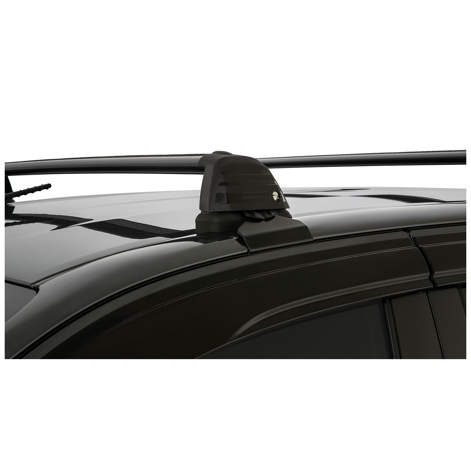 Kit 2 barres de toit noires RHINO-RACK Vortex ROC25 Flush • RV0657B 