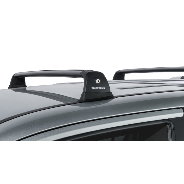 Kit 2 barres de toit noires RHINO-RACK Vortex RVP • RVP24 