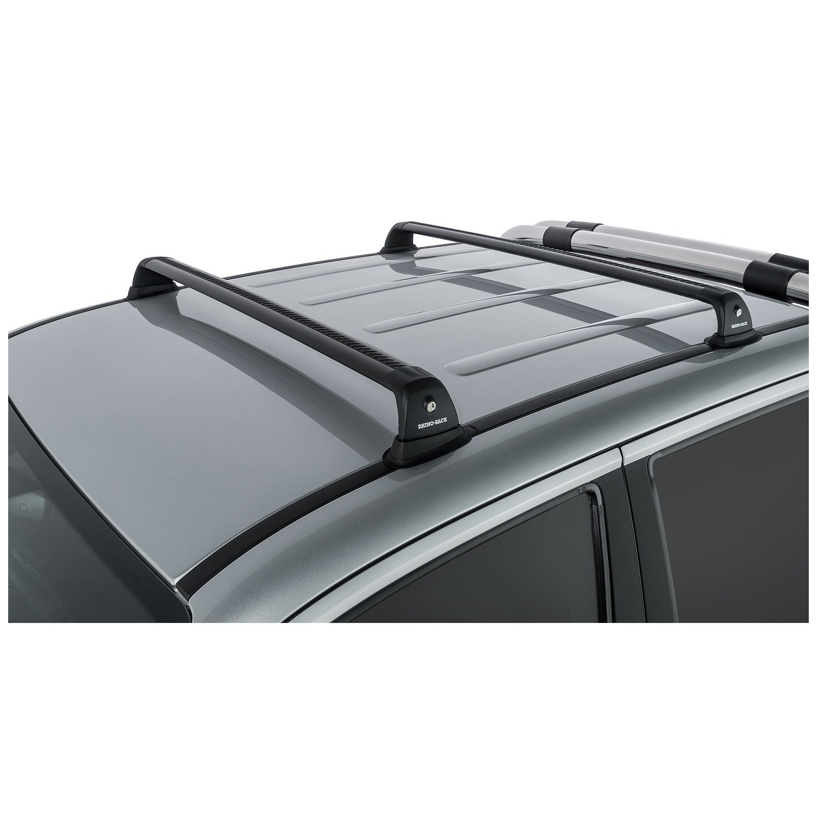 Kit 2 barres de toit noires RHINO-RACK Vortex RVP • RVP24 
