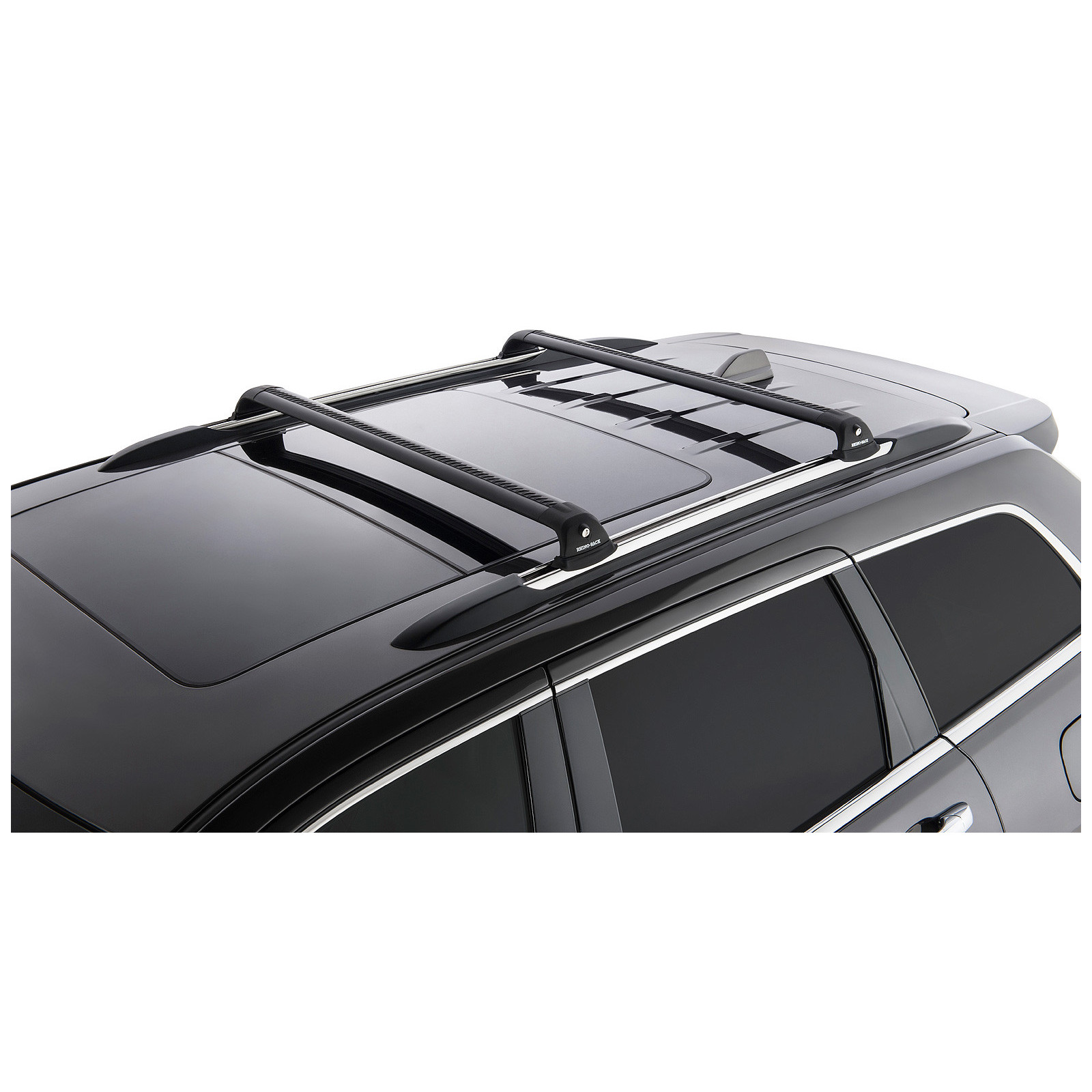 Kit 2 barres de toit noires RHINO-RACK Vortex RVP • RVP27 