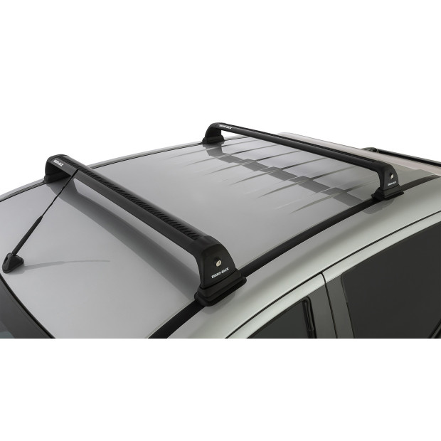 Kit 2 barres de toit noires RHINO-RACK Vortex RVP • RVP50 
