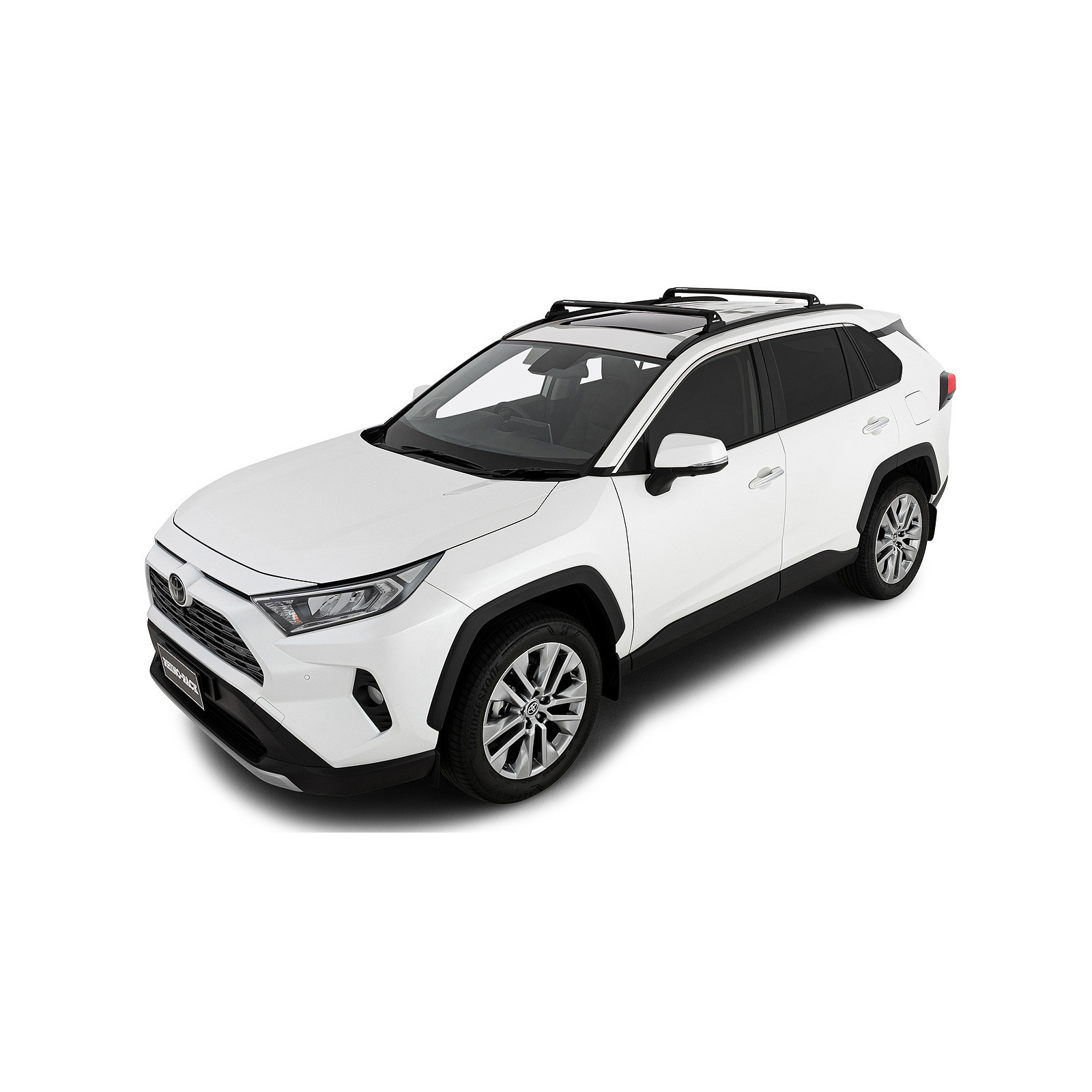 Kit 2 barres de toit noires RHINO-RACK Vortex RVP • RVP81 