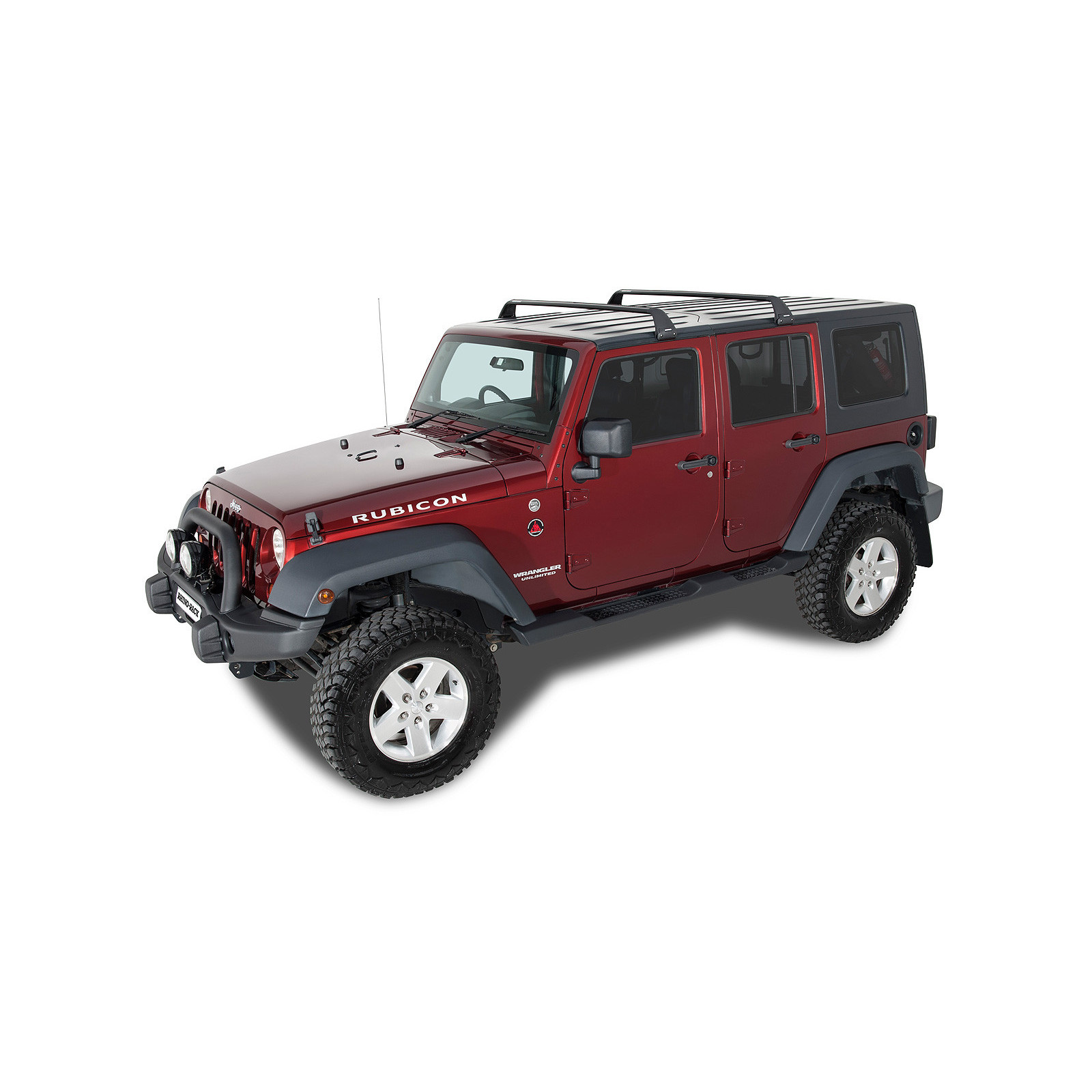 Kit 2 barres de toit noires RHINO-RACK Vortex RX • SG59 