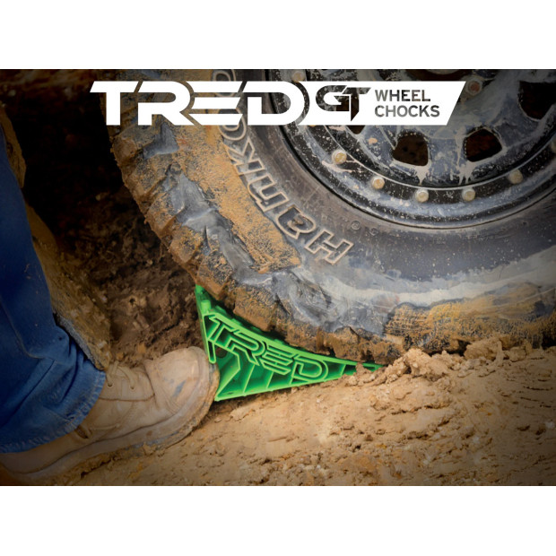 Cales de roue Wheel Chock verte Tred - La paire 