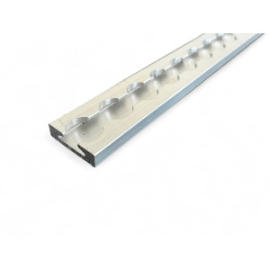 Rail arrimage Aero encastrable aluminium anodise 2000mm 
