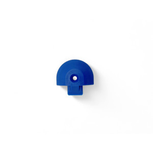 Embout plastique bleu pour rail Aero semi circulaire 