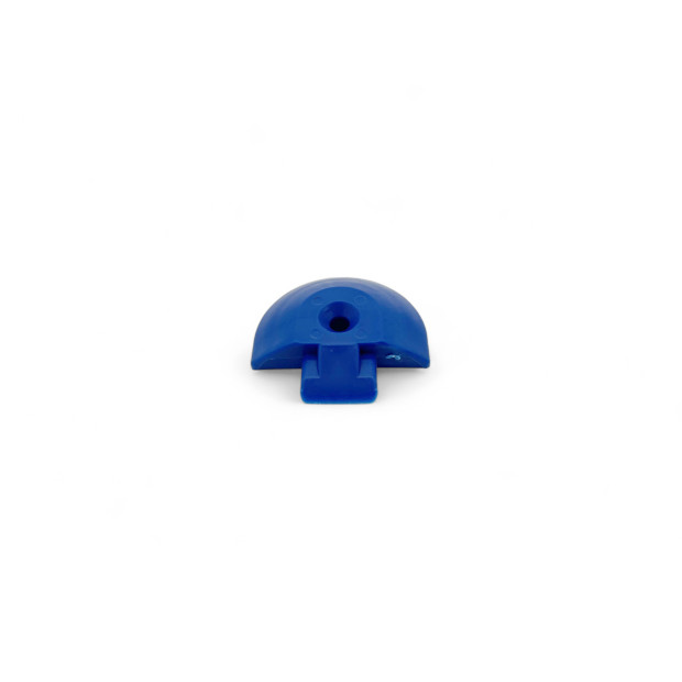Embout plastique bleu pour rail Aero semi circulaire 