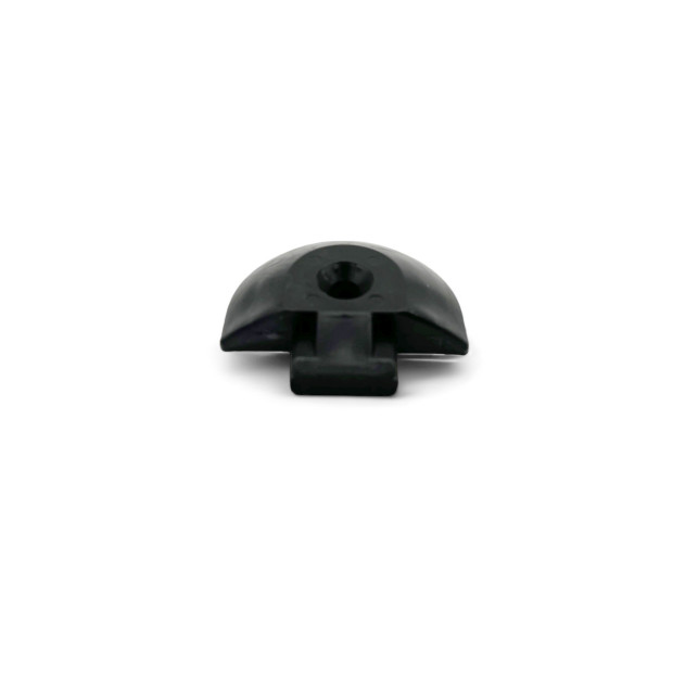Embout plastique noir pour rail Aero semi circulaire 