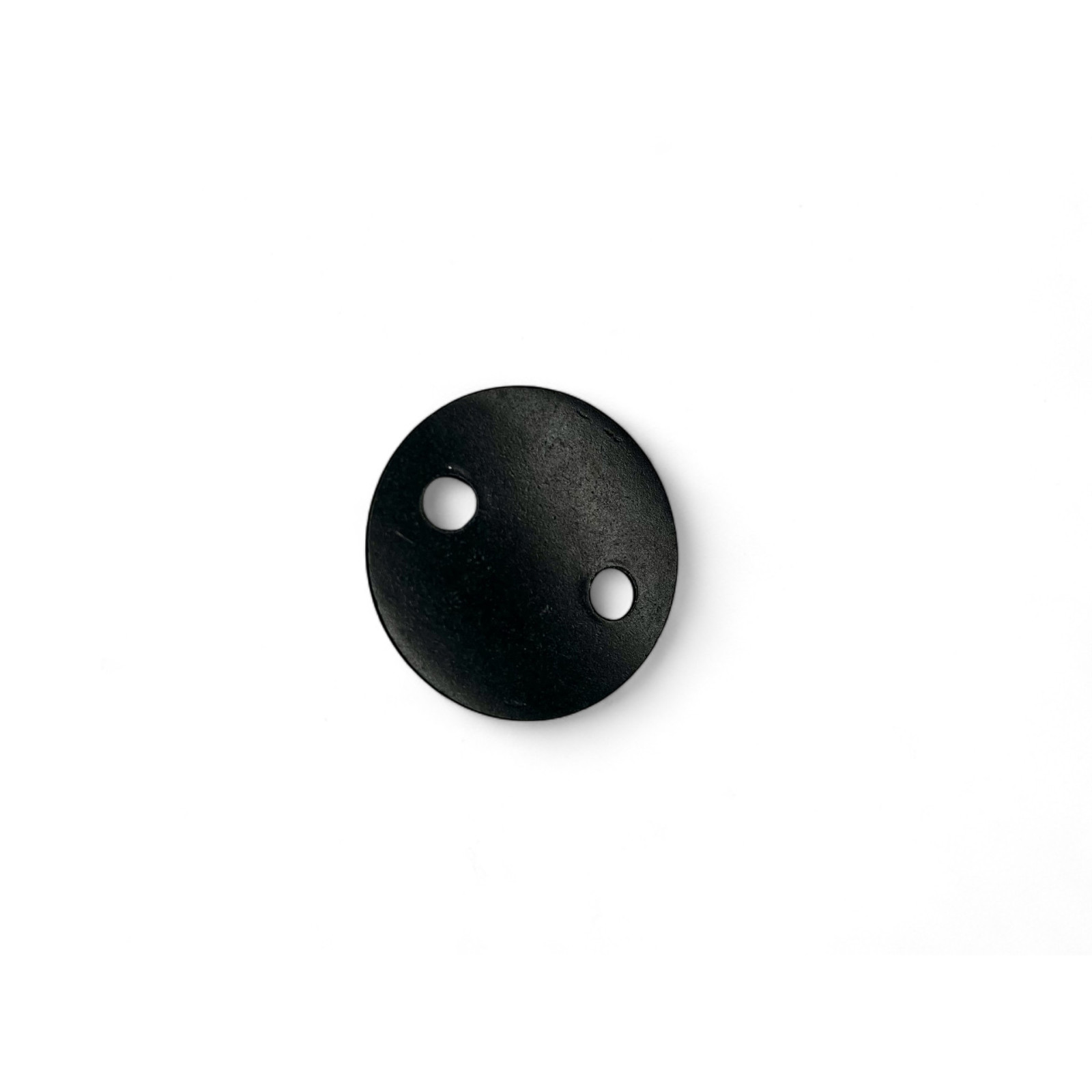 Plaquette simple ancrage Aero aluminium anodise noir 