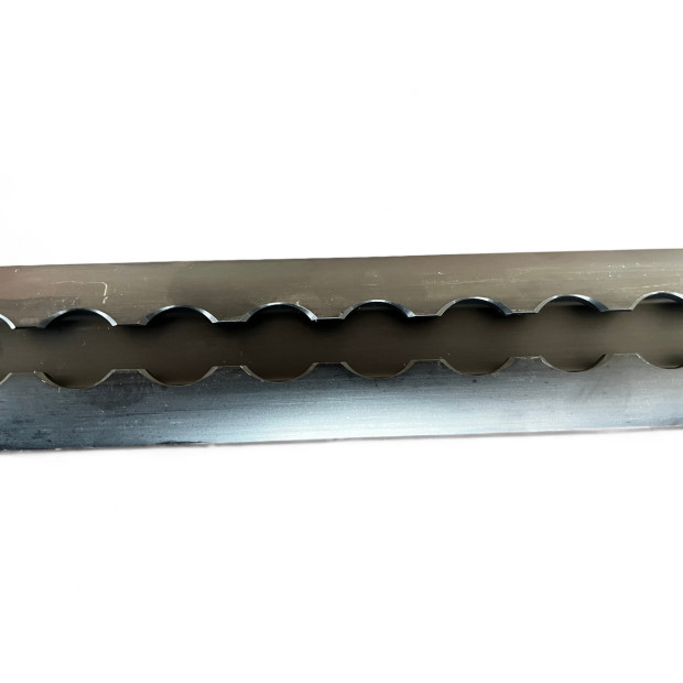 Rail arrimage Aero semi circulaire aluminium anodise noir 1000mm 