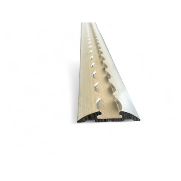 Rail arrimage Aero semi circulaire aluminium anodise 2000m 