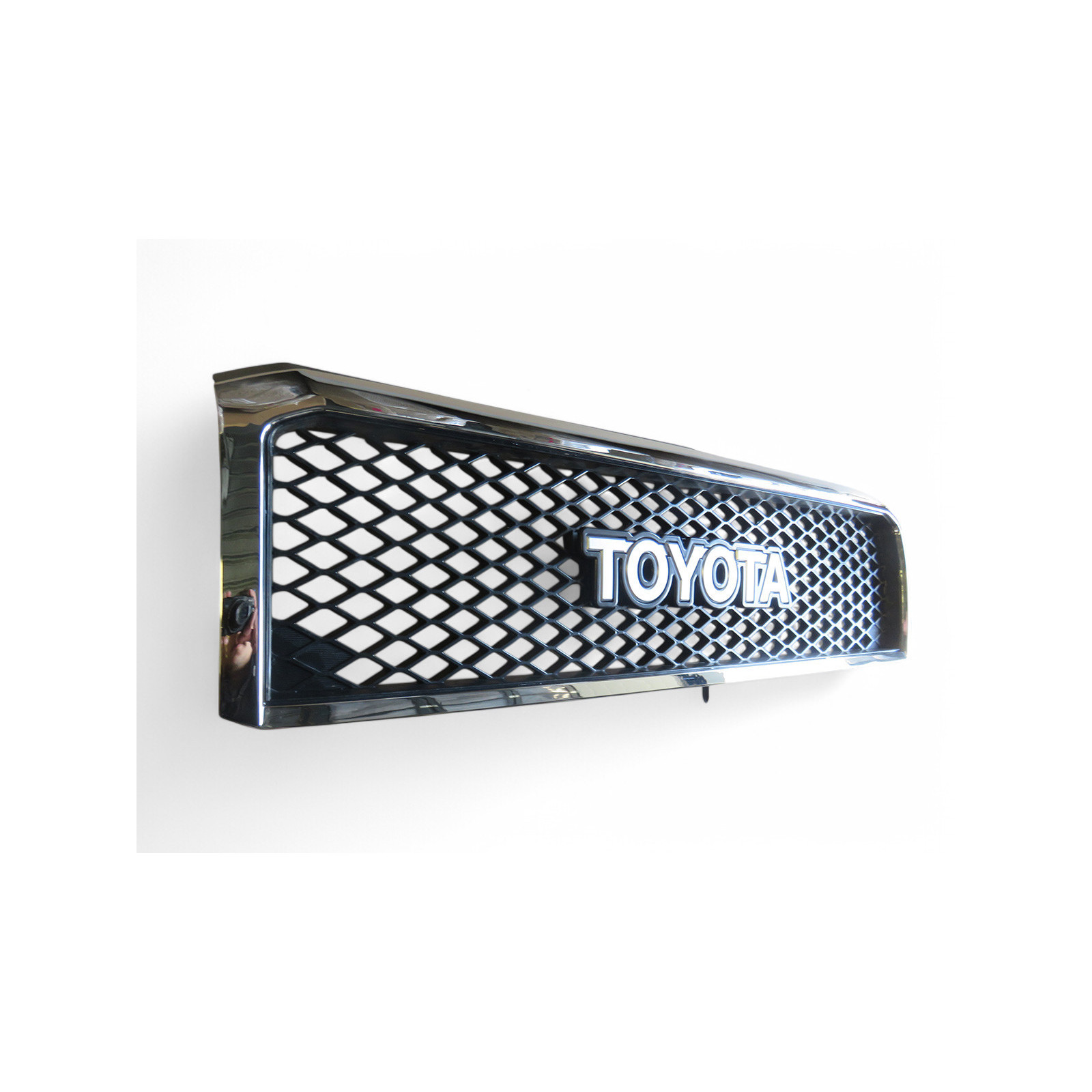 Calandre chromée lettrage TOYOTA HZJ7 GRJ7 2007-2023 
