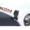 Attaches capot en aluminium anodisé noir pour Jeep Wrangler JK - la paire 