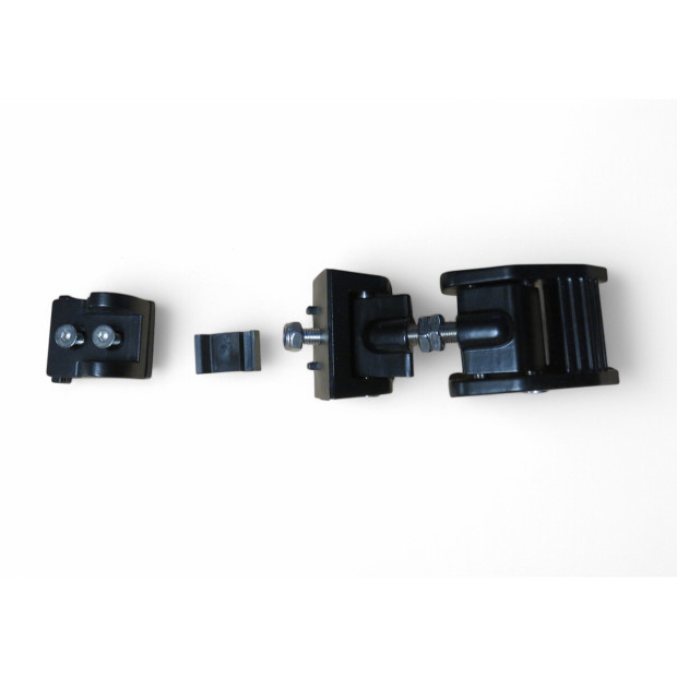 Attaches capot en aluminium anodisé noir pour Jeep Wrangler JK - la paire 