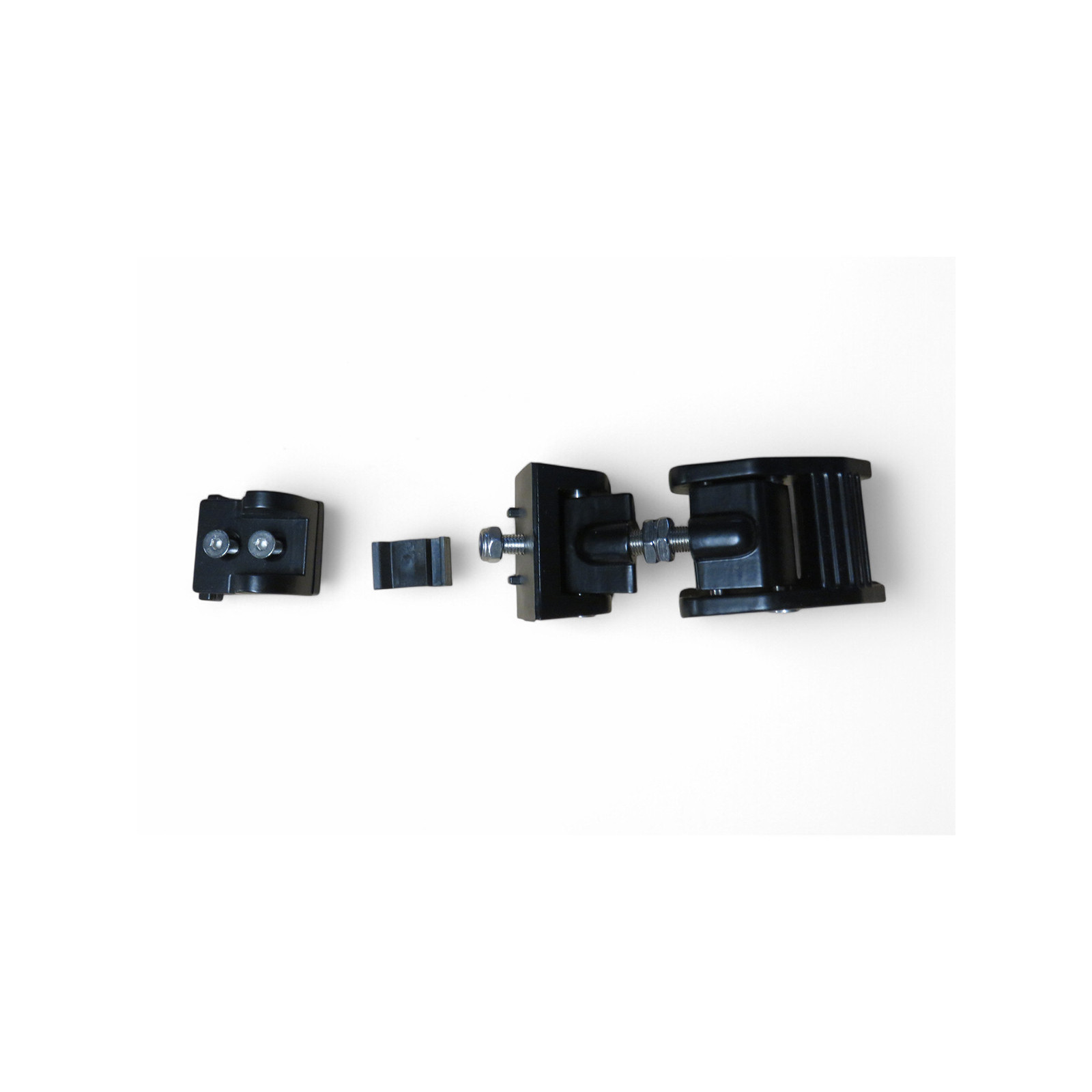 Attaches capot en aluminium anodisé noir pour Jeep Wrangler JK - la paire 
