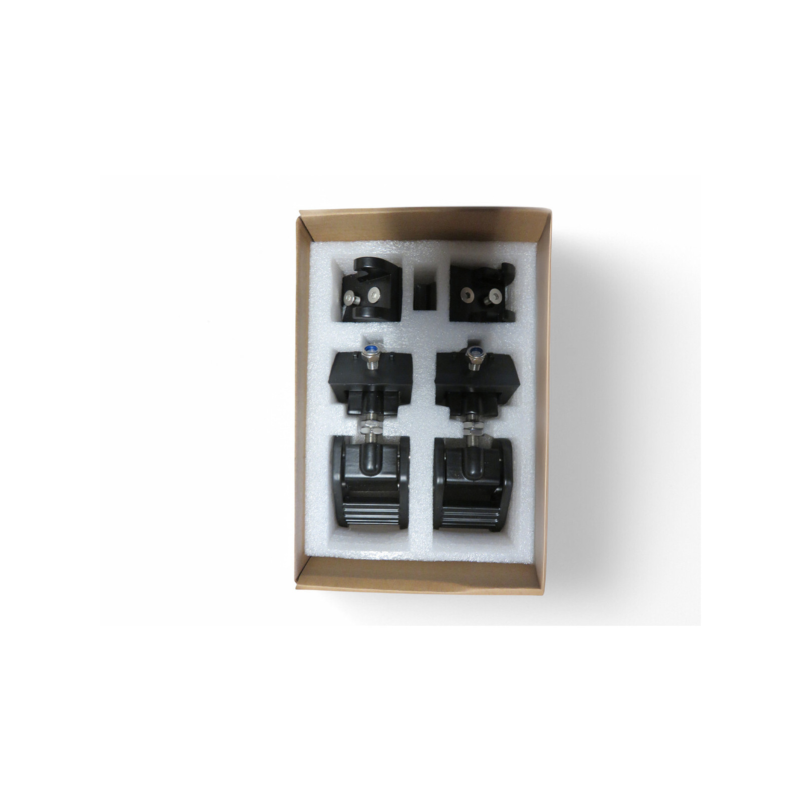 Attaches capot en aluminium anodisé noir pour Jeep Wrangler JK - la paire 