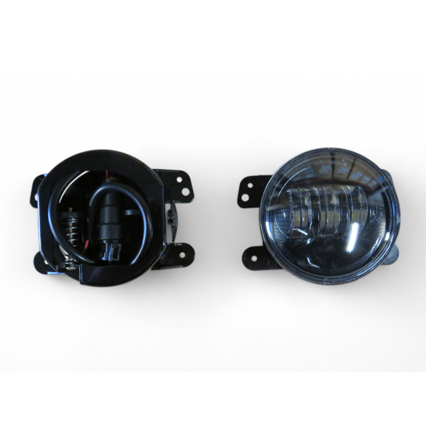 Feux antibrouillard leds avec feu de jour pour Jeep Wrangler JK - la paire 