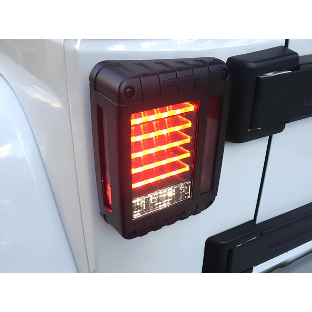Feux arrière à leds version europe pour Jeep Wrangler JK - la paire 