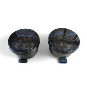 Feux clignotants fumés leds de calandre pour Jeep Wrangler JK - la paire 